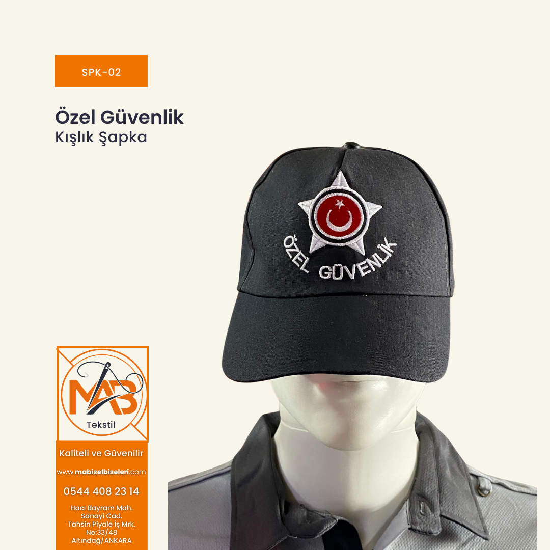 Özel Güvenlik Kışlık Şapka